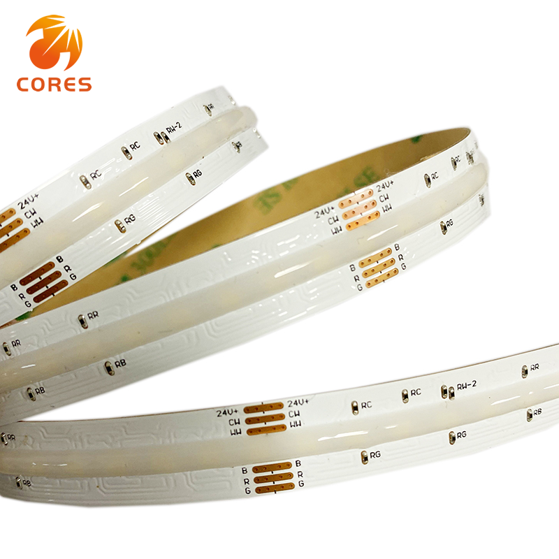 COB 840leds/m RGBCW 24V 12MM 15w/m CRI>90