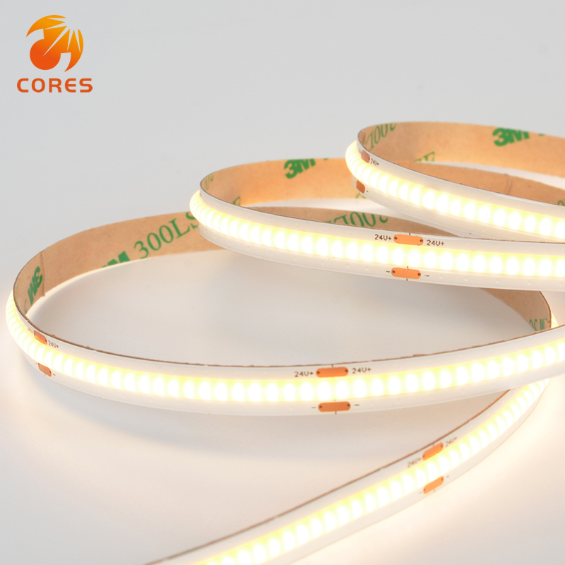 COB 378leds/m 24V 8MM 8w/m CRI>90