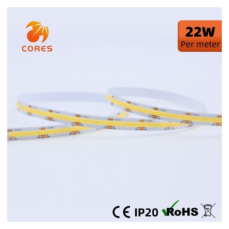 TW 608chips/m COB Strip 22W 24V CIR90