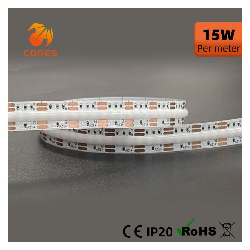 RGB 810chips/m COB Strip 15W 12V